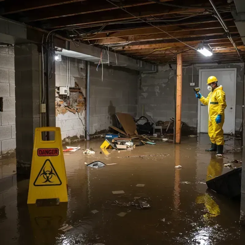 Flooded Basement Electrical Hazard in Lake of the Woods, AZ Property