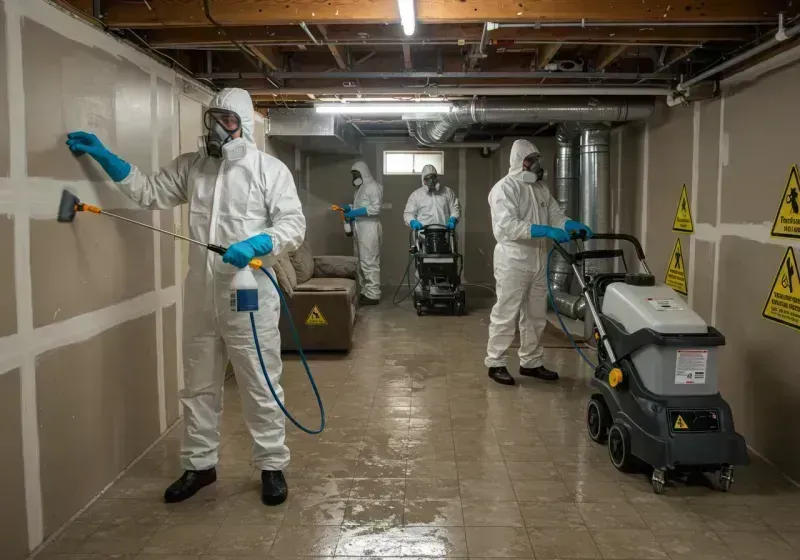 Basement Moisture Removal and Structural Drying process in Lake of the Woods, AZ